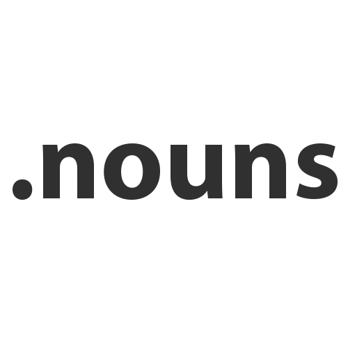 Register domain in the zone .nouns