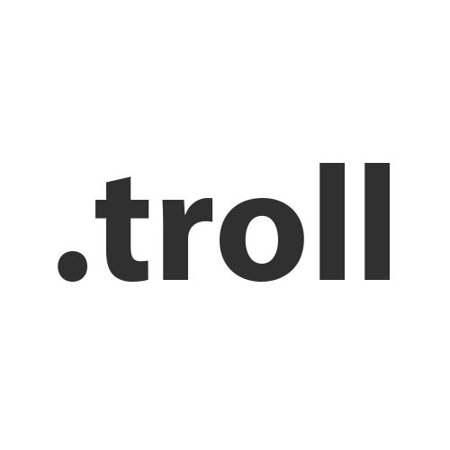 Register domain in the zone .troll