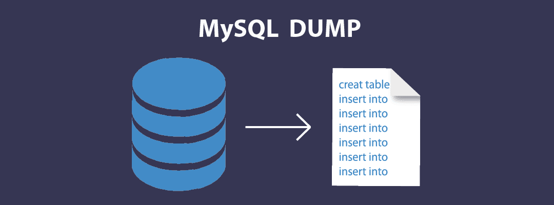 How to do MySQL dump